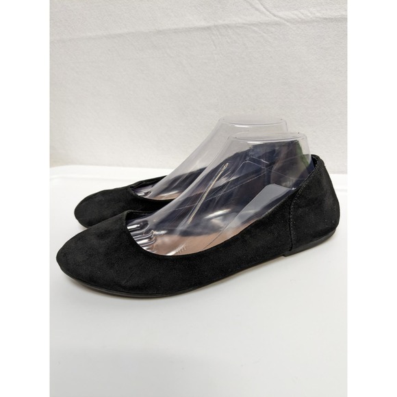 Torrid Woman's Suede Fabric Flats Cushion Sole Solid Black Size 9W (Wide) - Picture 2 of 10